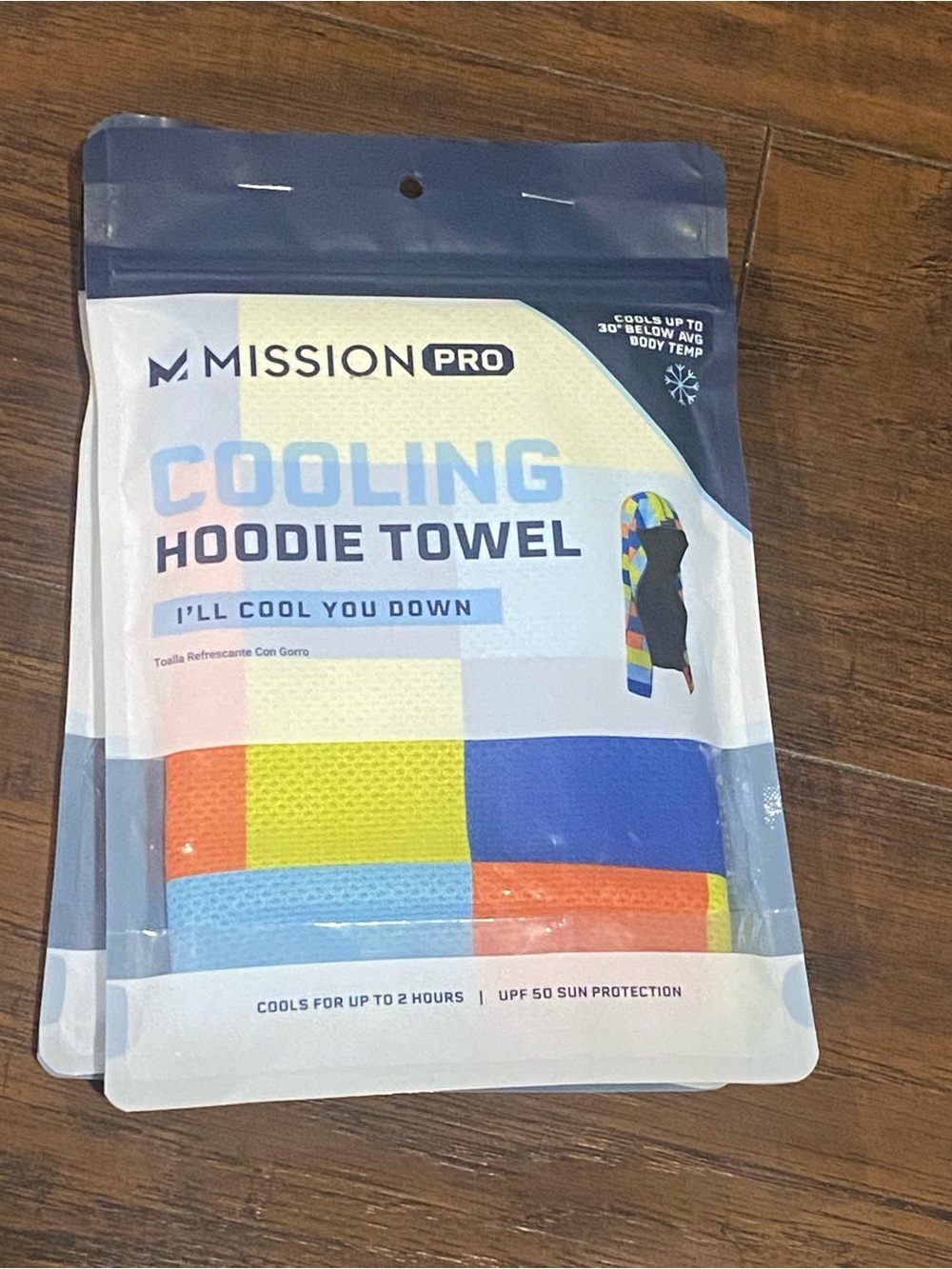 Two Cooling Hoodie Towels- Multicolor